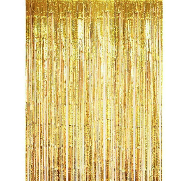 2M-3M Foil Fringe Tinsel Shimmer Curtain Door Wedding Birthday Party DECORATIONS 
